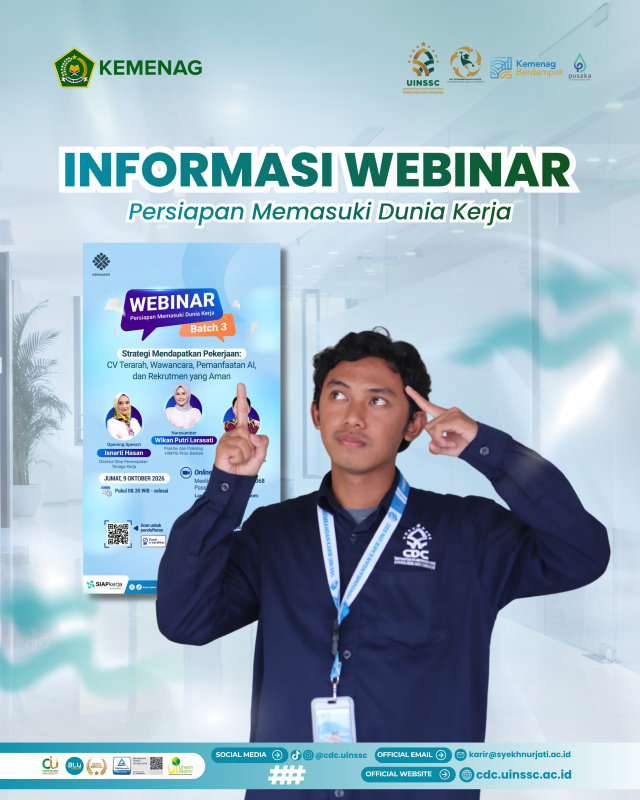 Webinar Persiapan Memasuki Dunia Kerja Batch 3 Bahas Strategi Mendapatkan Pekerjaan