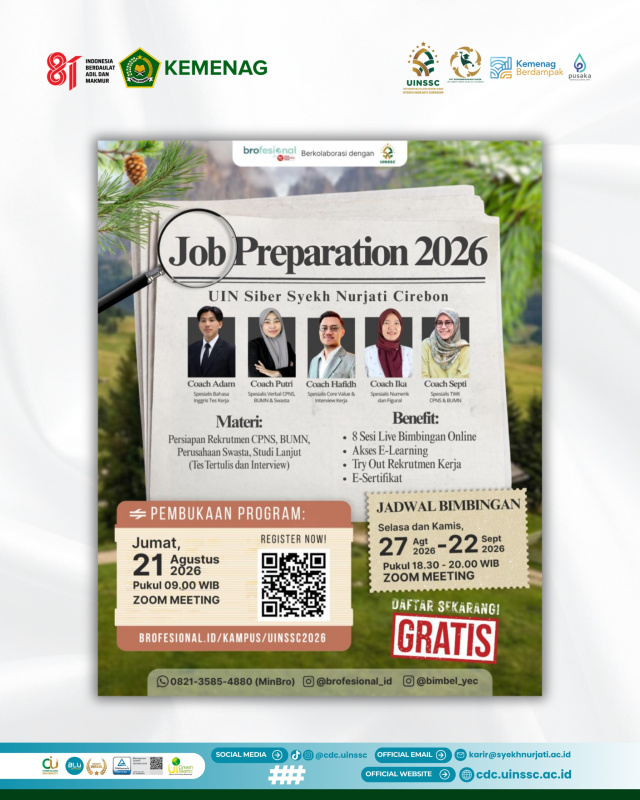 Job Preparation 2026: UIN Siber Cirebon Siapkan Mahasiswa dan Alumni Menuju Dunia Profesional