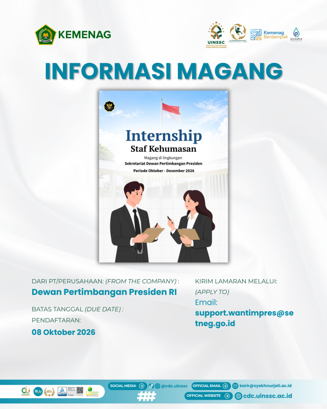 Sekretariat Dewan Pertimbangan Presiden Buka Program Magang Staf Kehumasan
