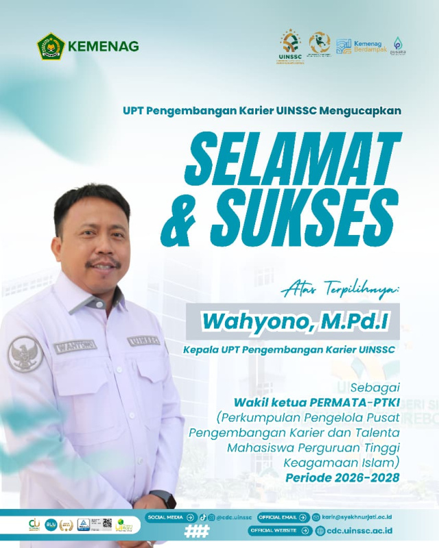 Kepala UPT Pengembangan Karier UINSSC Wahyono Terpilih sebagai Wakil Ketua PERMATA-PTKI 2026–2028