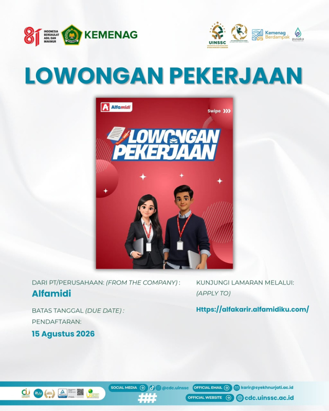 Alfamidi Buka Rekrutmen Full-Time dan Internship 2026, Peluang Karier bagi Talenta Muda