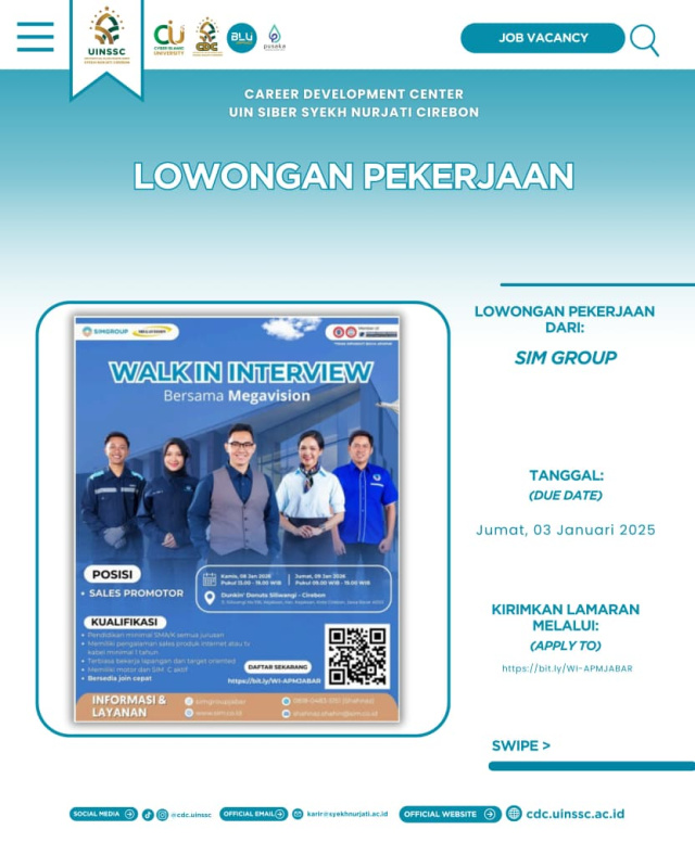 Walk In Interview Megavision: Kesempatan Berkarier sebagai Sales Promotor