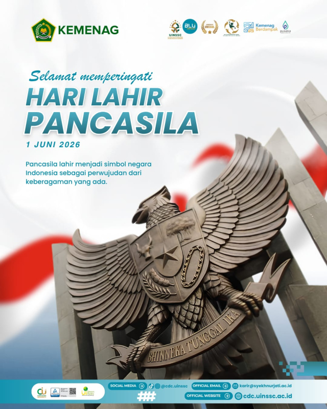 UPT Pengembangan Karier UIN Siber Cirebon Ucapkan Selamat Hari Lahir Pancasila 2026