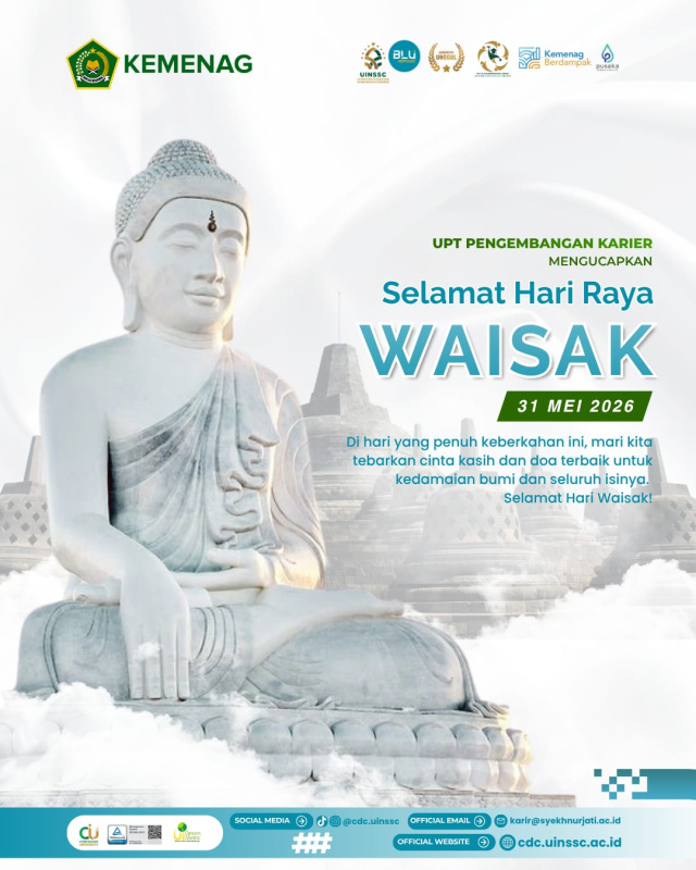 CDC UINSSC Ucapkan Selamat Hari Raya Waisak 2570 BE Tahun 2026