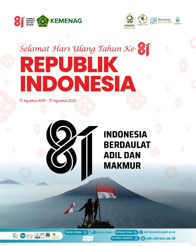 HUT ke-81 RI, UPT Pengembangan Karier UINSSC Ajak Mahasiswa Terus Berkarya dan Berprestasi