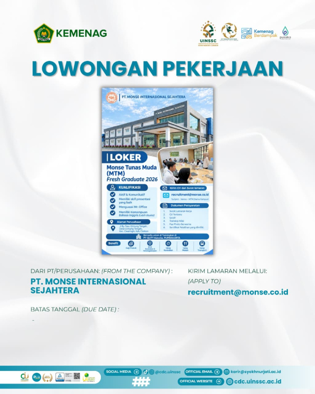 PT Monse Internasional Sejahtera Buka Management Trainee untuk Fresh Graduate 2026
