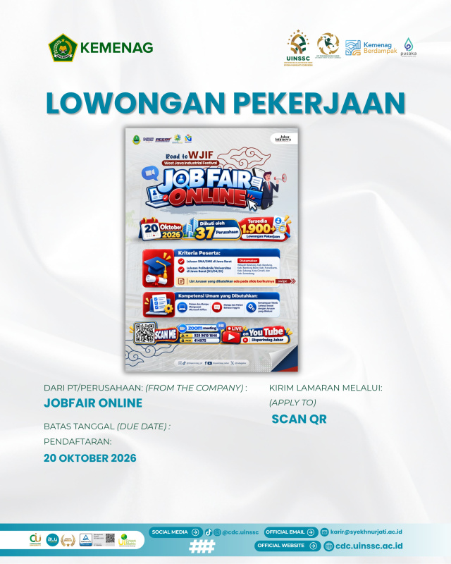 Job Fair Online Jawa Barat 2026 Tawarkan 1.900+ Lowongan dari 37 Perusahaan