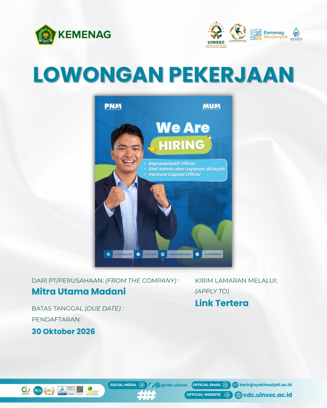 PT Mitra Utama Madani (PNM Group) Buka Rekrutmen untuk Tiga Posisi