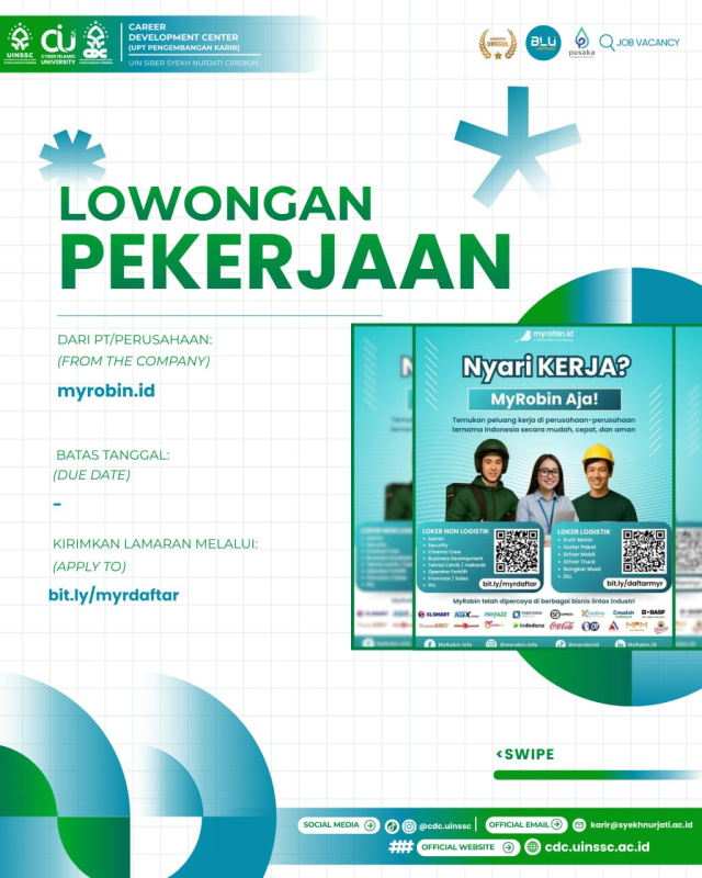 Cari Kerja Lebih Mudah? Daftar Lowongan di MyRobin Sekarang!