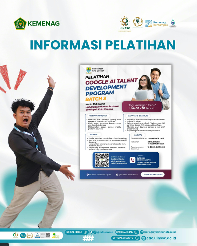 Pelatihan Google AI Talent Development Program Batch 3 Dibuka Gratis untuk 100 Peserta di Kota Cirebon