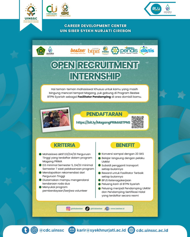 OPEN RECRUITMENT! INTERNSHIP