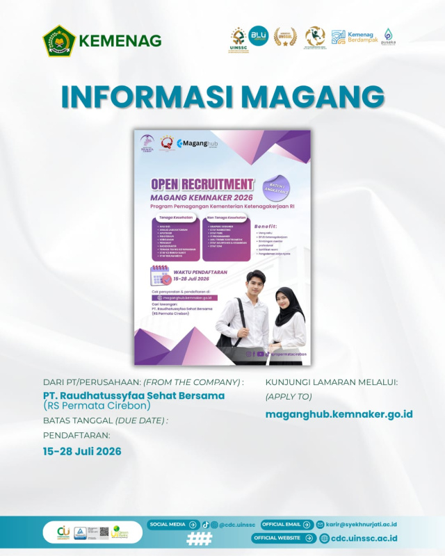 RS Permata Cirebon Buka Program Magang Kemnaker RI 2026 untuk Tenaga Kesehatan dan Non Kesehatan
