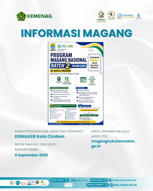 Pendaftaran Program Pemagangan Nasional 2026 Batch 2 Resmi Dibuka